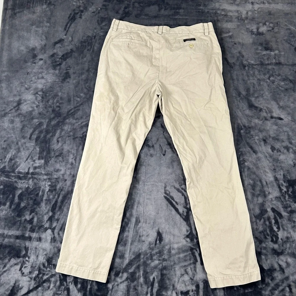 Banana Republic Aiden Chino Pants Mens 32x30 Tan Khaki Slim Fit Casual 2613